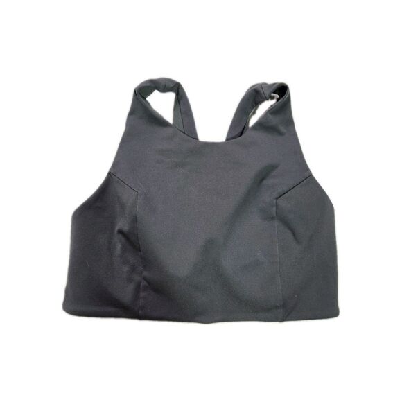 The North Face Other - The North Face FlashDry Sports Bra Gray Black Cross Back Medium Support Sz S EUC